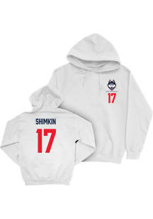 Chloe Shimkin UConn Huskies Mens White NIL Logo Player Hood