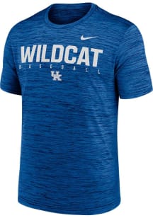 Nike Kentucky Wildcats Blue DriFit Velocity Baseball Short Sleeve T Shirt