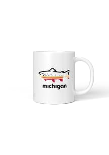 Michigan Fish Coffee Mug Ceramic Mug - White