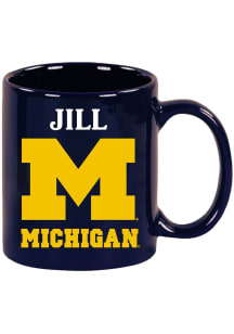 Michigan Wolverines 11 oz JILL Ceramic Mug - Navy Blue