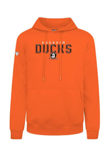 Levelwear Anaheim Ducks Mens Orange Podium Carve Long Sleeve Hoodie