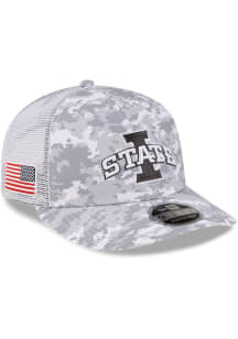 New Era Iowa State Cyclones Digi Camo LP Stretch 9FIFTY Trucker Adjustable Hat - White