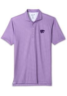Johnnie O K-State Wildcats Mens Purple Crosslink Short Sleeve Fashion Polo