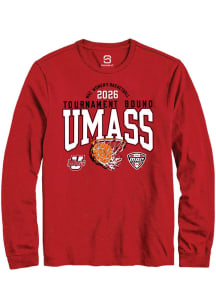 Summit Sportswear Massachusetts Minutemen Maroon MAC 2026 WBB Tournament Bound Long Sleeve T Shirt