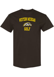 Western Michigan Broncos Brown Golf Short Sleeve T Shirt