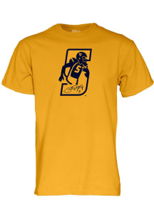 Pat White West Virginia Mountaineers Gold Retirement Short Sleeve Player T Shirt