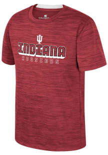 Colosseum Indiana Hoosiers Youth Crimson Heeler Short Sleeve T-Shirt