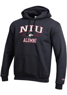 Champion Northern Illinois Huskies Mens Black Est Date Alumni Powerblend Long Sleeve Hoodie
