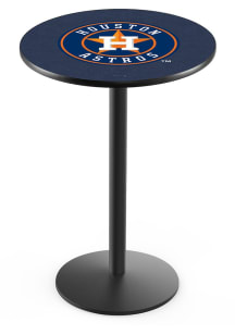 Houston Astros Black Round Base Pub Table