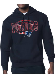 Starter New England Patriots Mens Navy Blue Team Track Long Sleeve Hoodie
