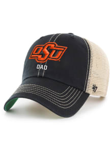 47 Oklahoma State Cowboys Dad Trawler Adjustable Hat - Black