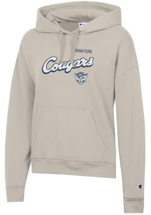 Champion BYU Cougars Womens Tan Powerblend Hooded Sweatshirt