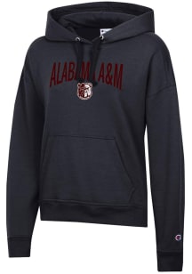 Champion Alabama A&M Bulldogs Womens Black Powerblend Hooded Sweatshirt