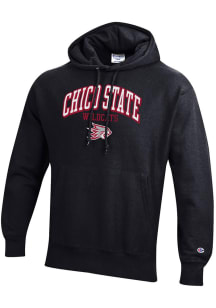 Champion CSU Chico Wildcats Mens Black Reverse Weave Long Sleeve Hoodie