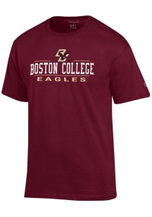 Champion Boston College Eagles Maroon Jersey Short Sleeve T Shirt
