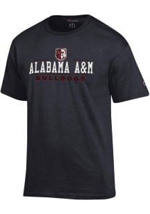 Champion Alabama A&M Bulldogs Black Jersey Short Sleeve T Shirt