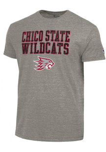 Champion CSU Chico Wildcats Grey Tri-Blend Short Sleeve Fashion T Shirt