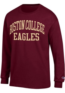 Champion Boston College Eagles Maroon Jersey Long Sleeve T Shirt