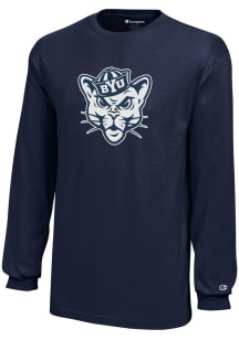 Champion BYU Cougars Youth Navy Blue Core Long Sleeve T-Shirt
