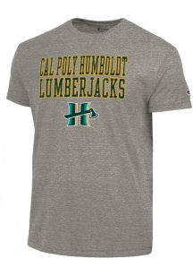 Champion Cal Poly Humboldt Lumberjacks Grey Tri-Blend Short Sleeve Fashion T Shirt