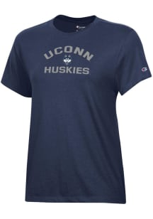 Champion UConn Huskies Womens Navy Blue Core Short Sleeve T-Shirt