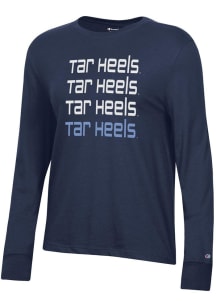 Champion North Carolina Tar Heels Womens Navy Blue Core LS Tee