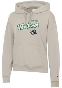 Champion Slippery Rock Womens Tan Powerblend Hooded Sweatshirt