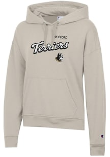 Champion Wofford Terriers Womens Tan Powerblend Hooded Sweatshirt