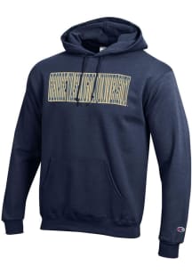 Champion George Washington Revolutionaries Mens Navy Blue Powerblend Long Sleeve Hoodie