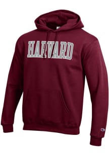 Champion Harvard Crimson Mens Maroon Powerblend Long Sleeve Hoodie