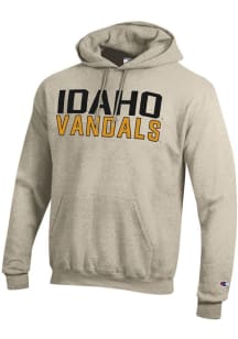 Champion Idaho Vandals Mens Oatmeal Powerblend Long Sleeve Hoodie