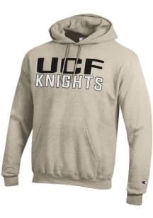 Champion UCF Knights Mens Oatmeal Powerblend Long Sleeve Hoodie
