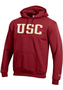 Champion USC Trojans Mens Cardinal Powerblend Long Sleeve Hoodie