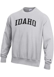 Champion Idaho Vandals Mens Silver Reverse Weave Long Sleeve Crew Sweatshirt