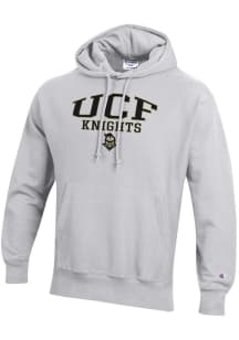 Champion UCF Knights Mens Silver Reverse Weave Long Sleeve Hoodie