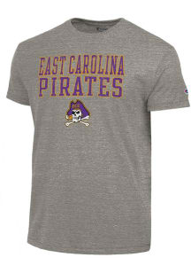 Champion East Carolina Pirates Grey Tri-Blend Short Sleeve Fashion T Shirt