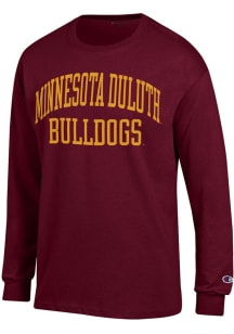 Champion UMD Bulldogs Maroon Jersey Long Sleeve T Shirt