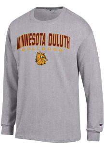 Champion UMD Bulldogs Grey Jersey Long Sleeve T Shirt