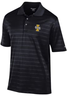 Champion Idaho Vandals Mens Black Textured Solid Short Sleeve Polo