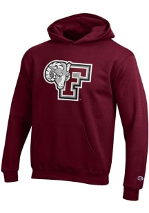 Champion Fordham Rams Youth Maroon Powerblend Long Sleeve Hoodie