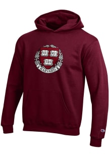 Champion Harvard Crimson Youth Maroon Powerblend Long Sleeve Hoodie