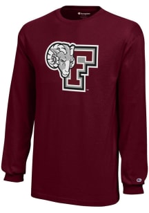 Champion Fordham Rams Youth Maroon Core Long Sleeve T-Shirt