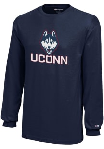 Champion UConn Huskies Youth Navy Blue Core Long Sleeve T-Shirt