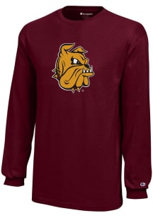 Champion UMD Bulldogs Youth Maroon Core Long Sleeve T-Shirt