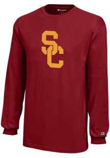 Champion USC Trojans Youth Cardinal Core Long Sleeve T-Shirt