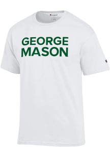 Champion George Mason University White Primary Logo Short Sleeve T Shirt