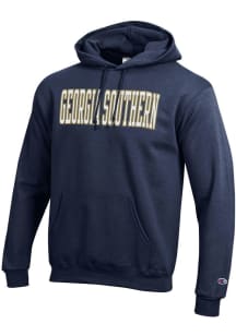 Champion Georgia Southern Eagles Mens Navy Blue Powerblend Long Sleeve Hoodie