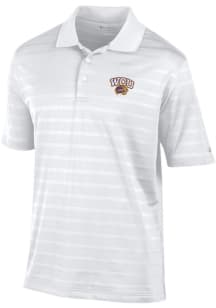 Champion Western Carolina Mens White Textured Solid Short Sleeve Polo