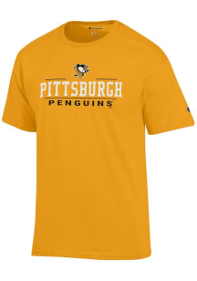 Champion Pittsburgh Penguins Gold Jersey Short Sleeve T Shirt