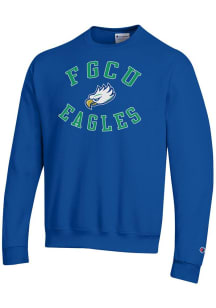 Champion Florida Gulf Coast Eagles Mens Blue Powerblend Long Sleeve Crew Sweatshirt